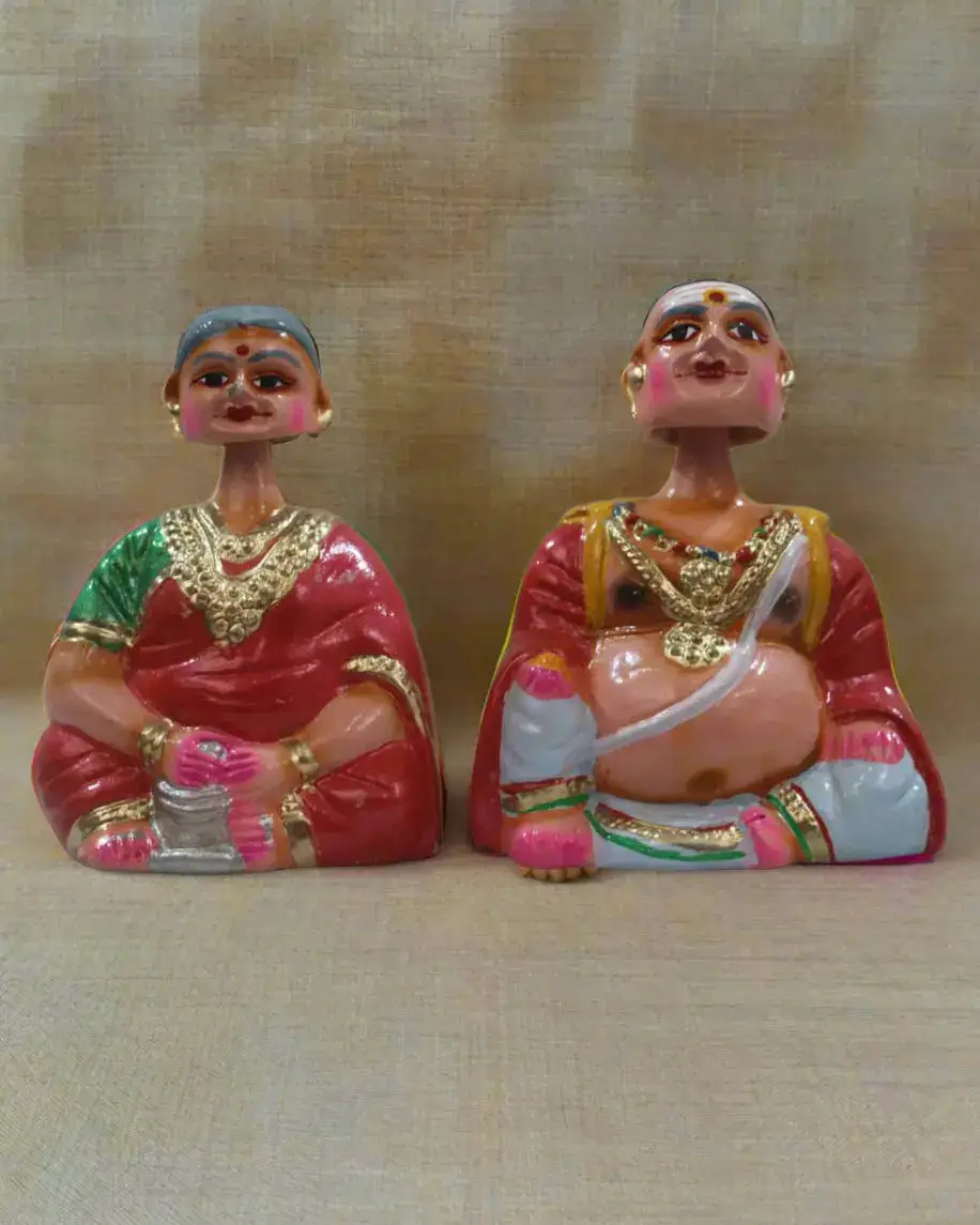 Traditional Thanjavur Dolls – Handcrafted South Indian Golu Figurines | Thalayatti - Image 11