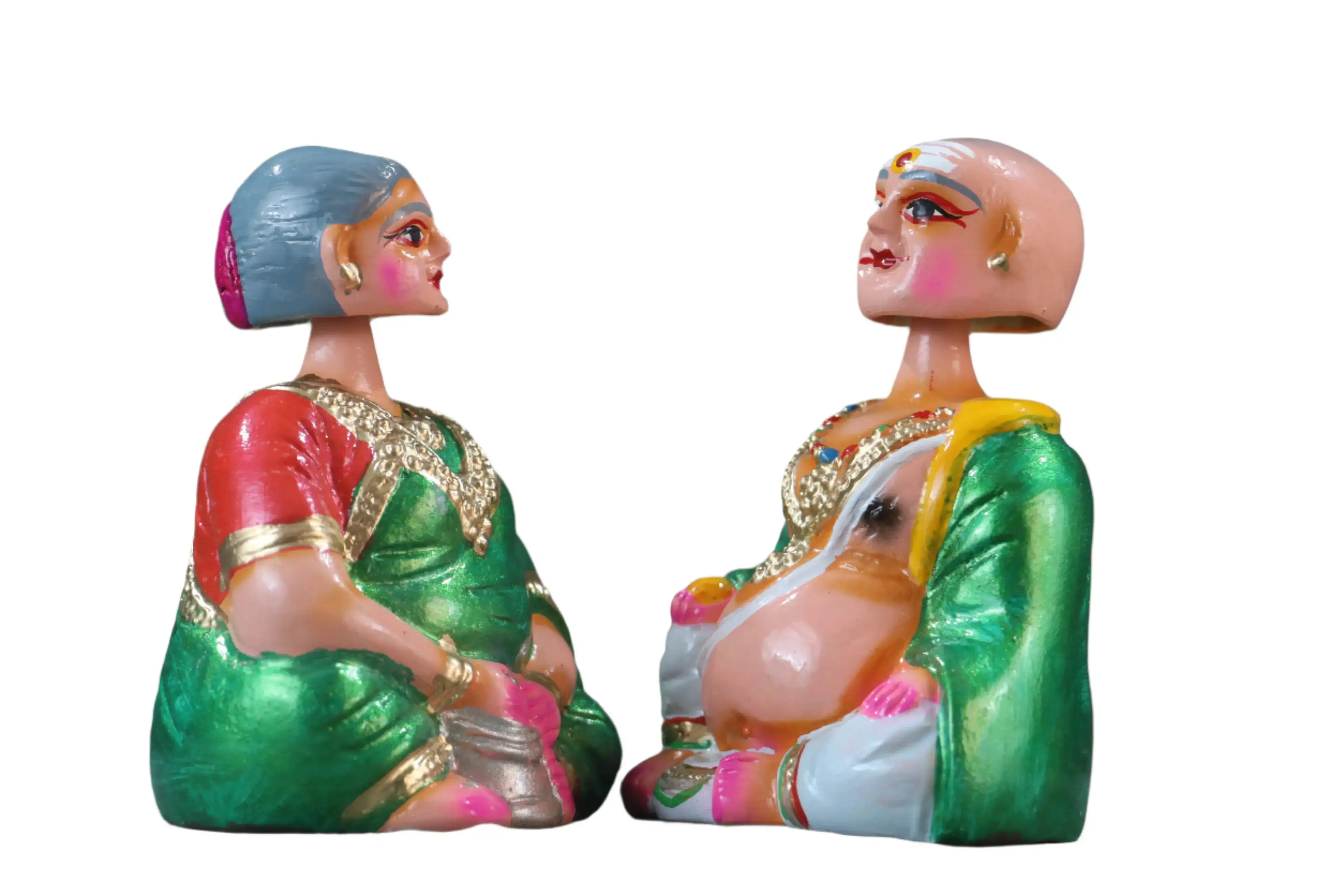 Traditional Thanjavur Dolls – Handcrafted South Indian Golu Figurines | Thalayatti - Image 4
