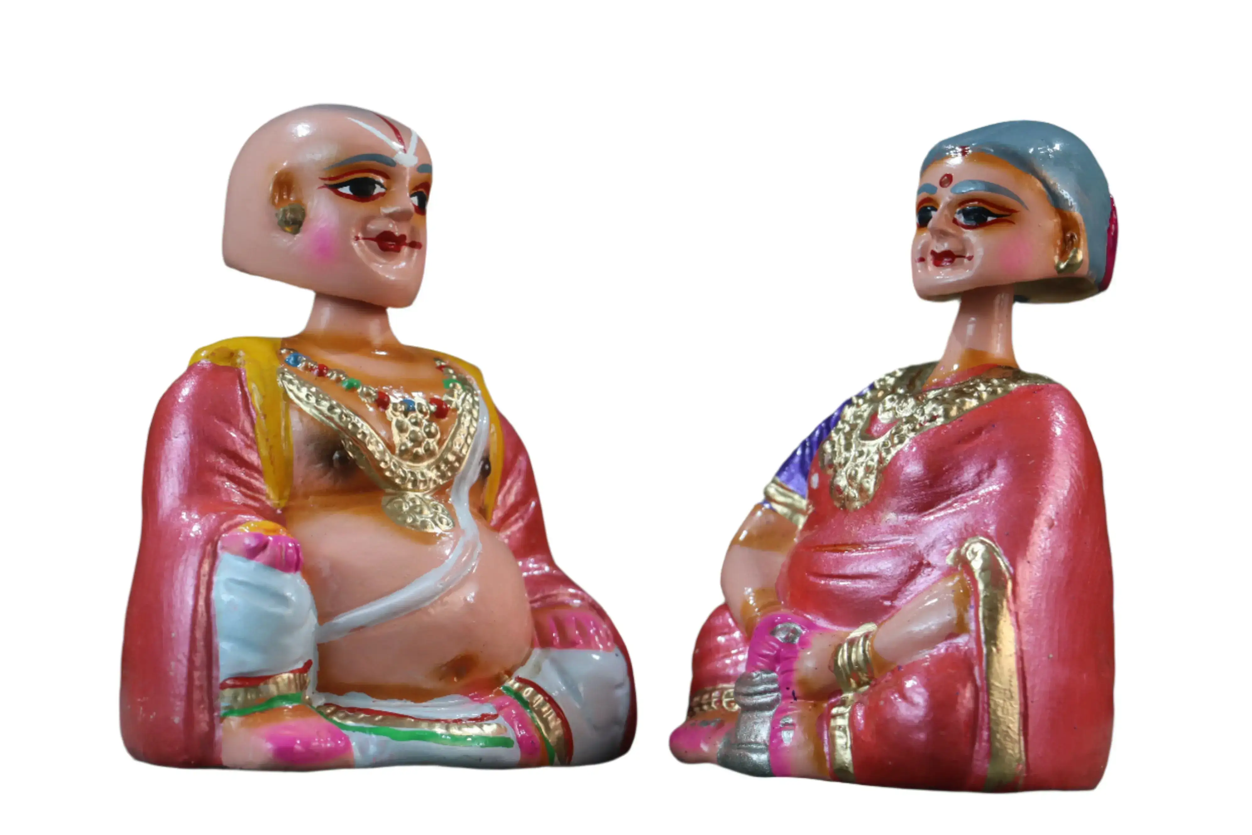 Traditional Thanjavur Dolls – Handcrafted South Indian Golu Figurines | Thalayatti - Image 6