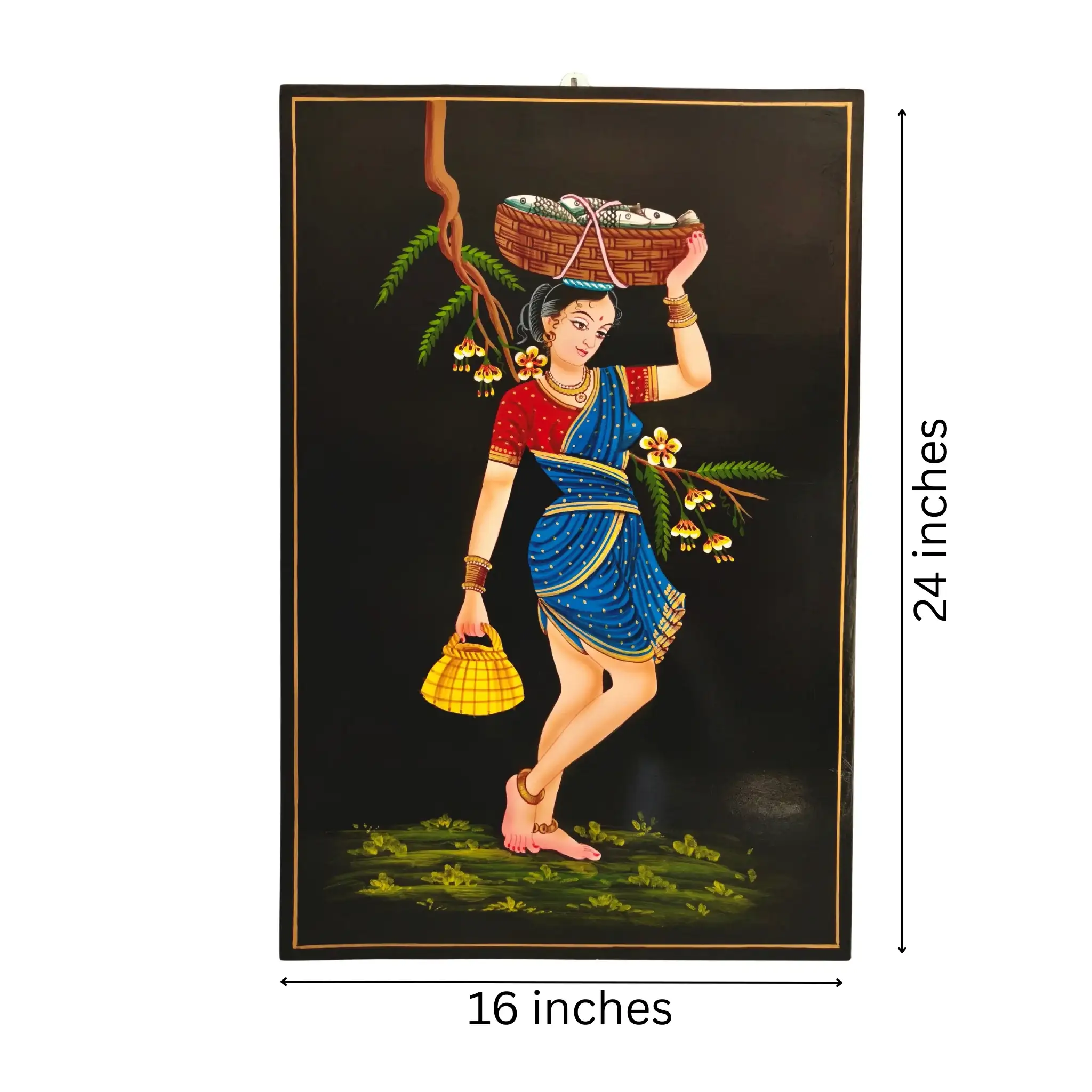 The Fisherwomen Nirmal Painting - Image 6