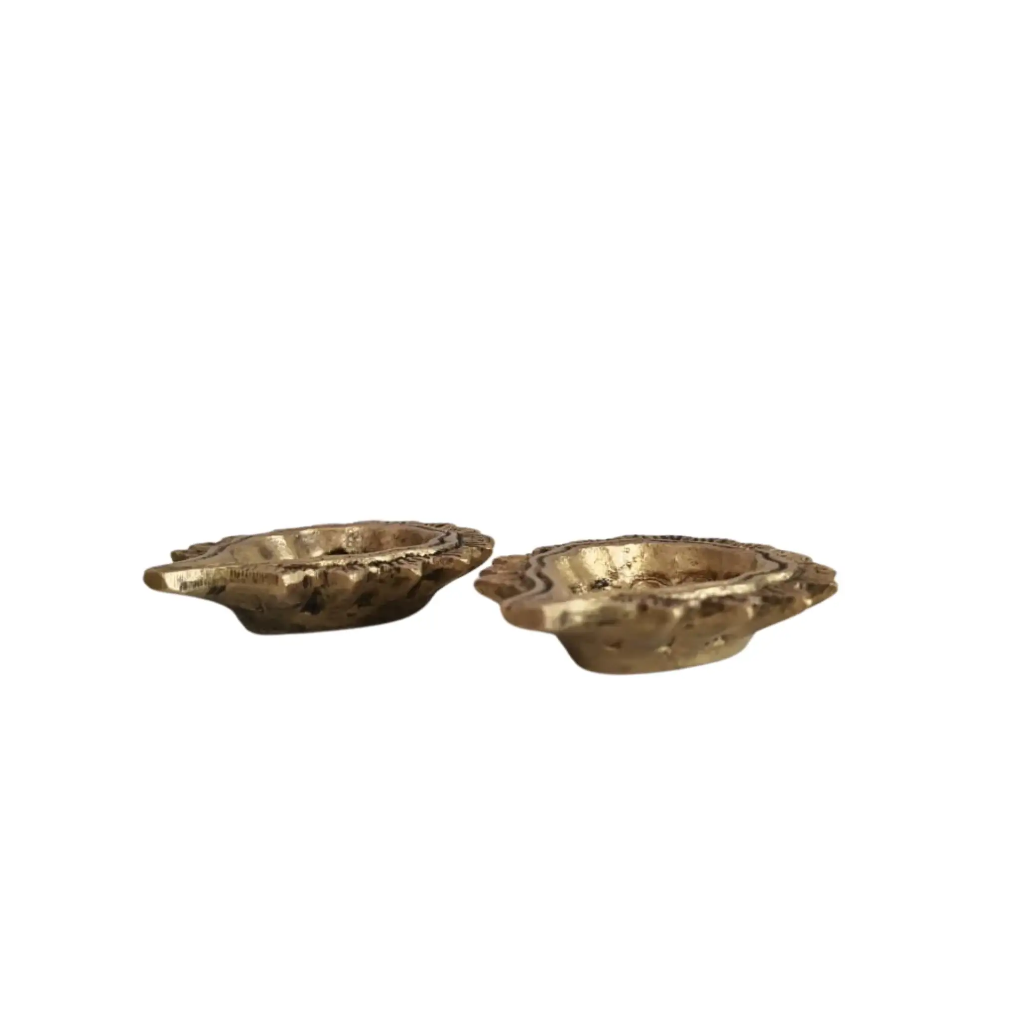 Pair Traditional Brass Diya - Decorative Oil Lamp for Puja & Home Decor - Image 4