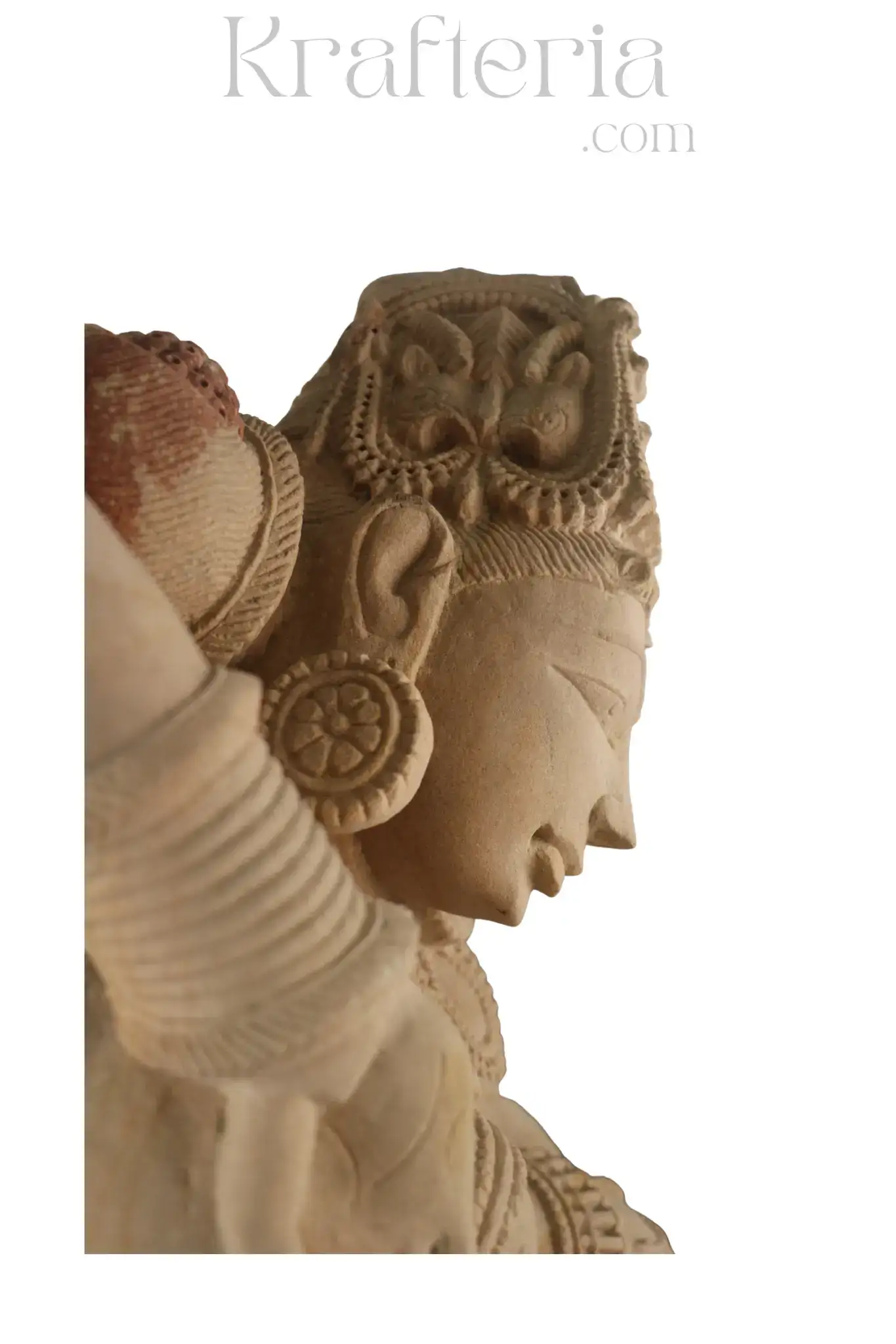 Sandstone Sculpture Of A Traditional Indian Dancer - Image 8