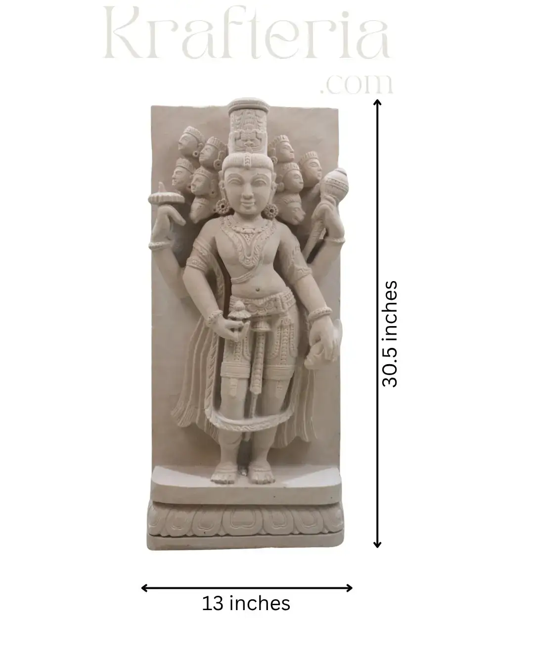 Vishnumurti in Ten Forms-A Sculptural Representation of Dashavatara - Image 5