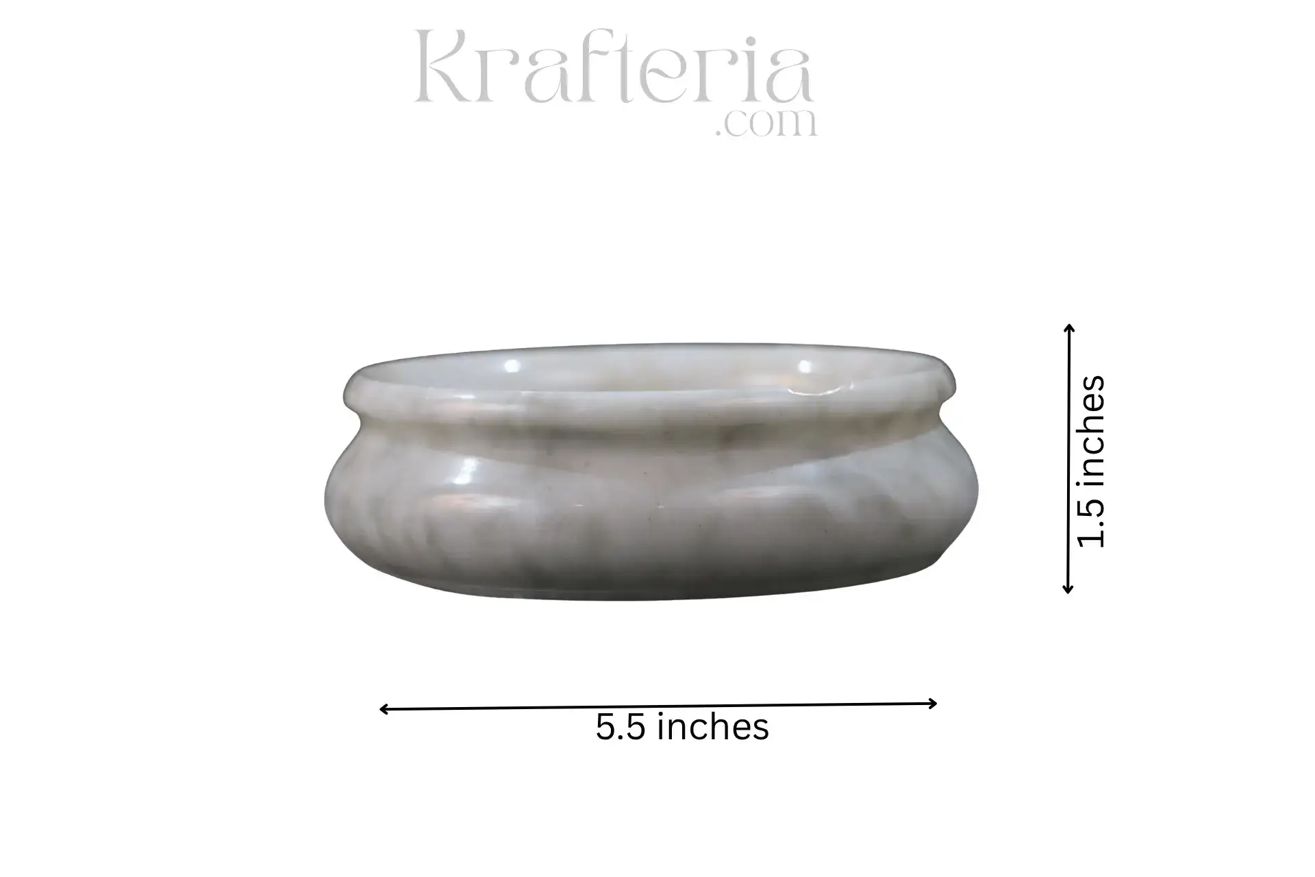 White Marble Urli Bowl – Perfect for Festive Décor and Pooja Setup - Image 4