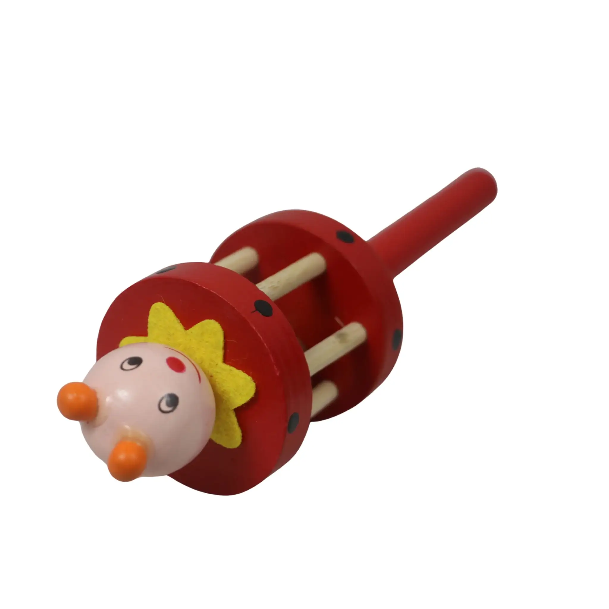 Channapatna Wooden Cage Rattle – Multicolour Baby Sensory Toy - Image 11