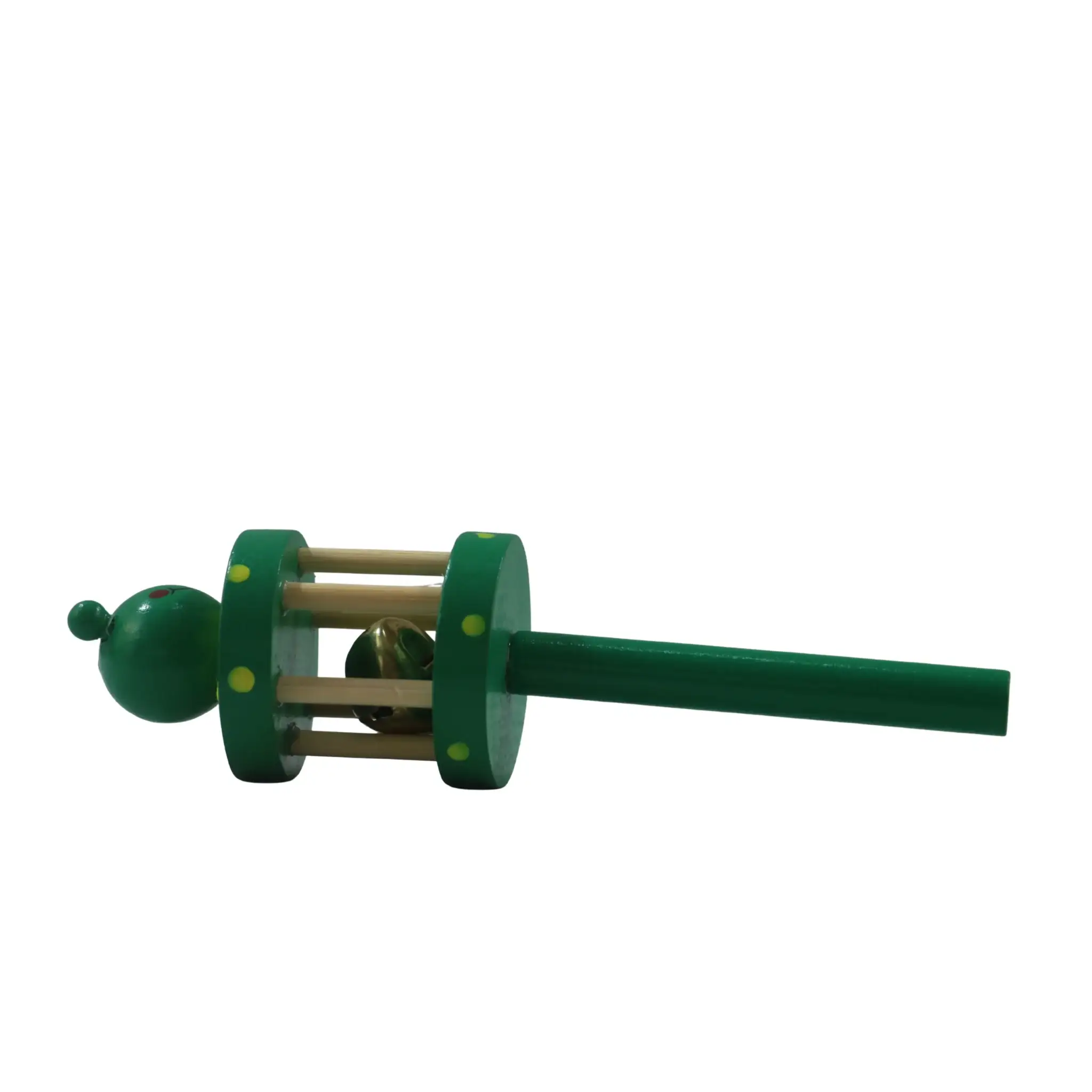 Channapatna Wooden Cage Rattle – Multicolour Baby Sensory Toy - Image 5