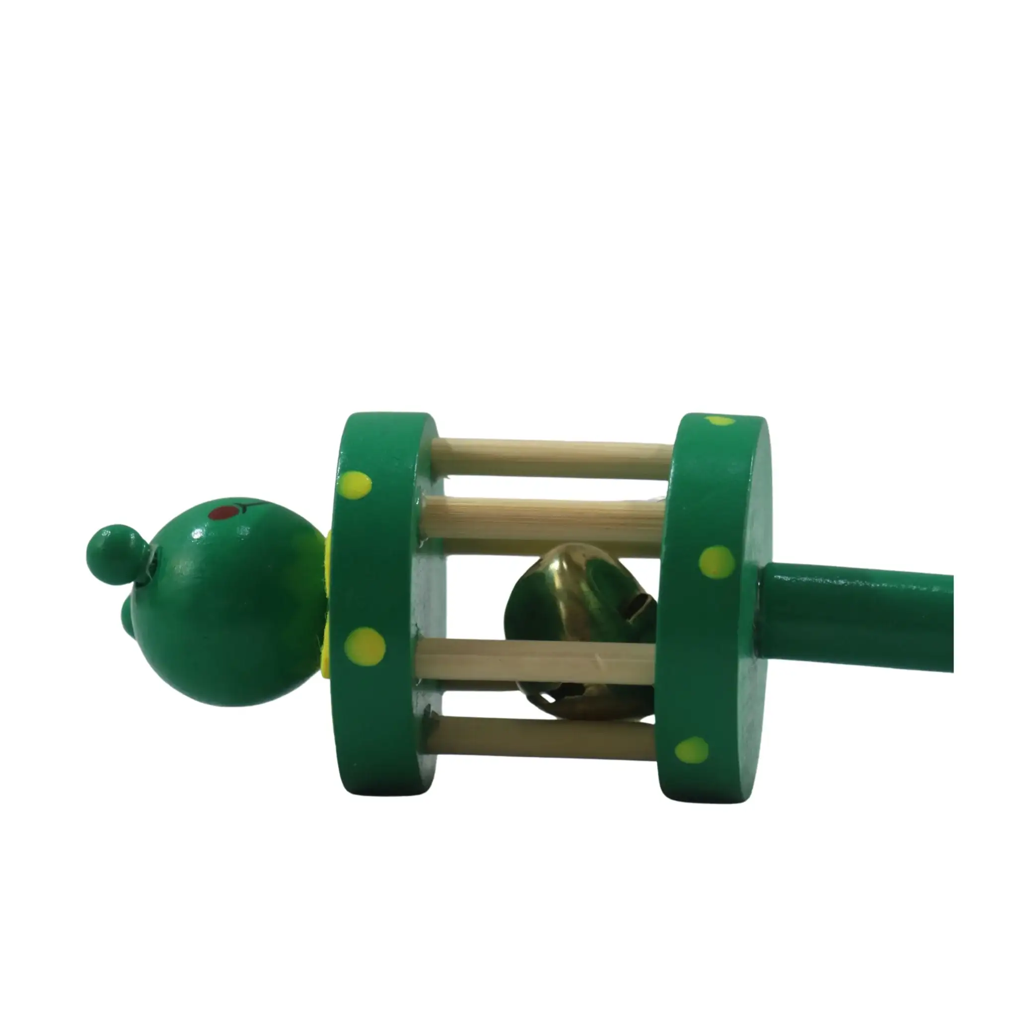 Channapatna Wooden Cage Rattle – Multicolour Baby Sensory Toy - Image 6