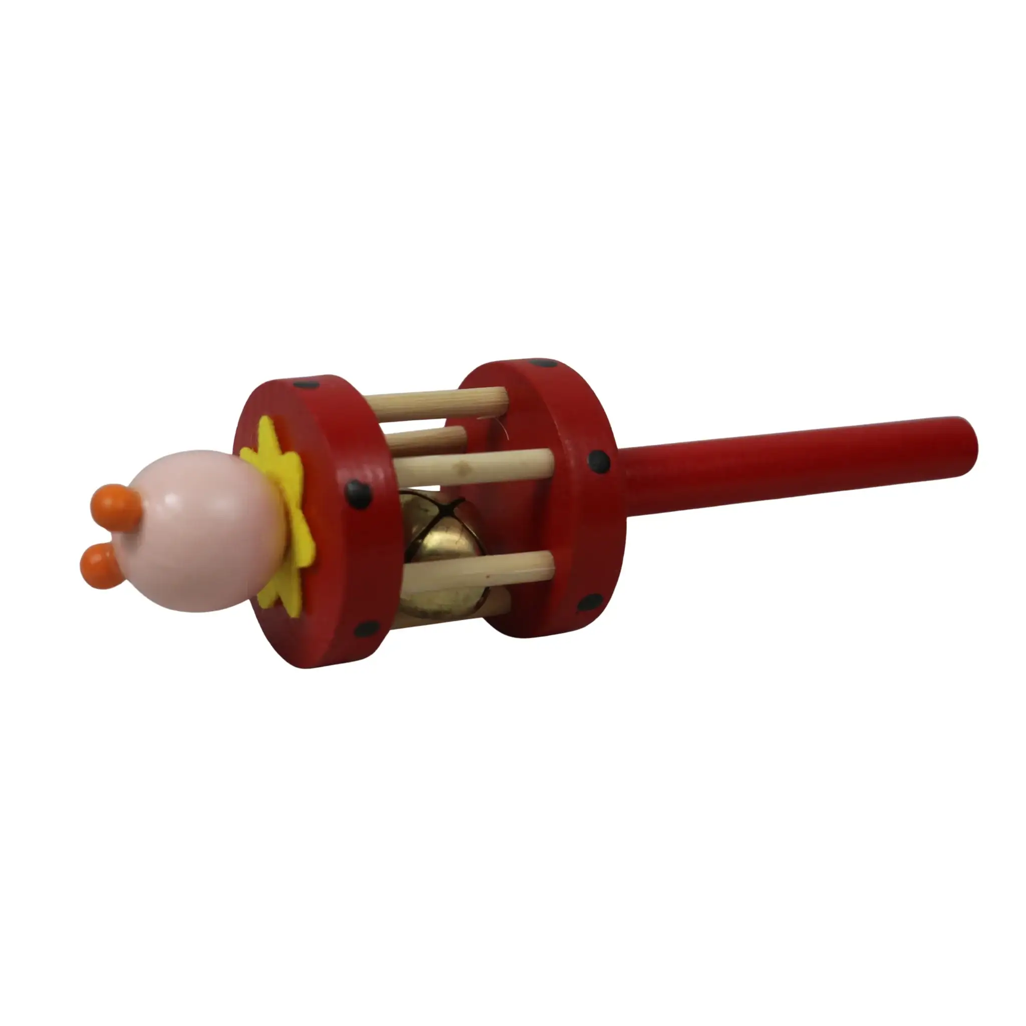 Channapatna Wooden Cage Rattle – Multicolour Baby Sensory Toy - Image 9