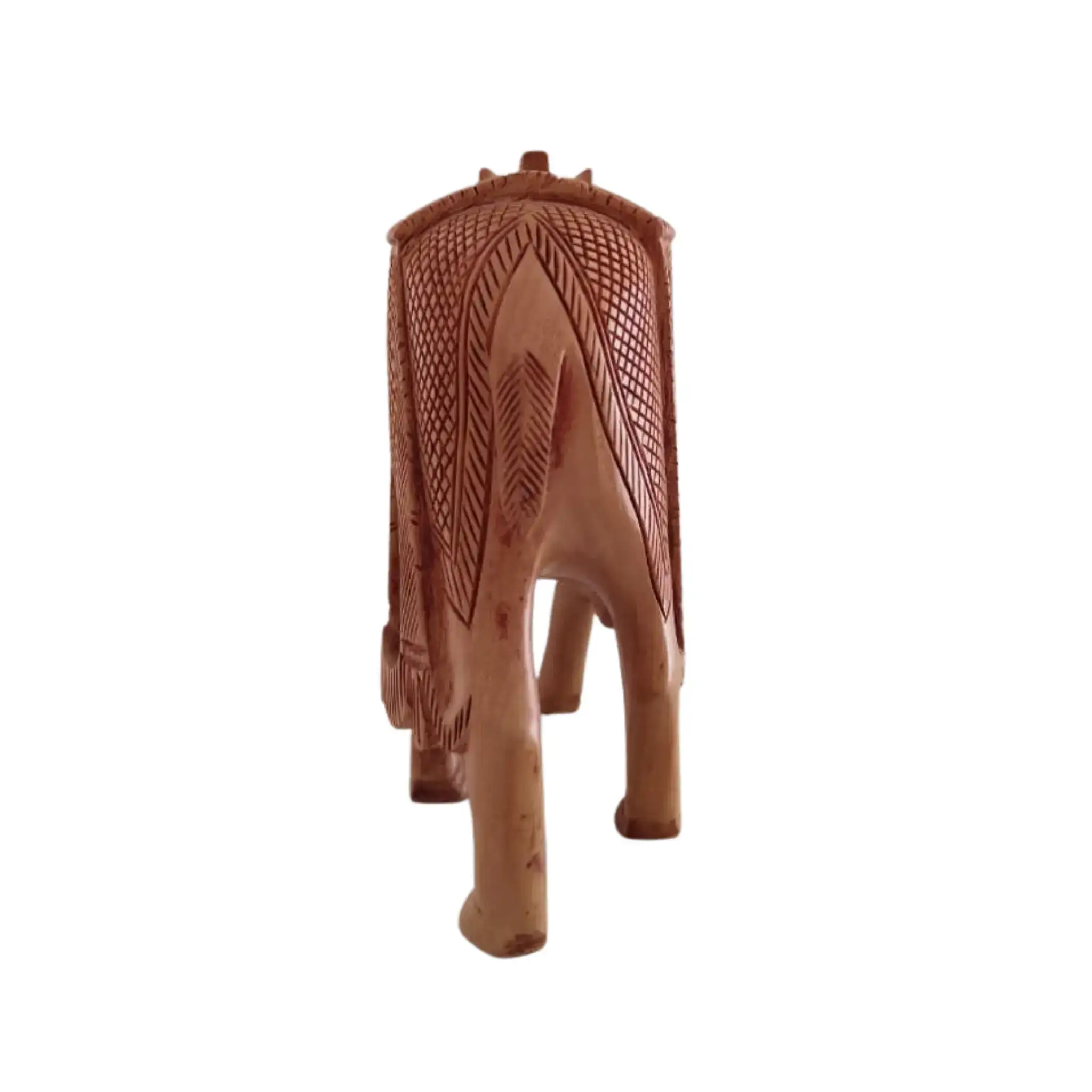 Intricately Hand-Carved Wooden Camel | Rustic Home Decor Piece - Image 13