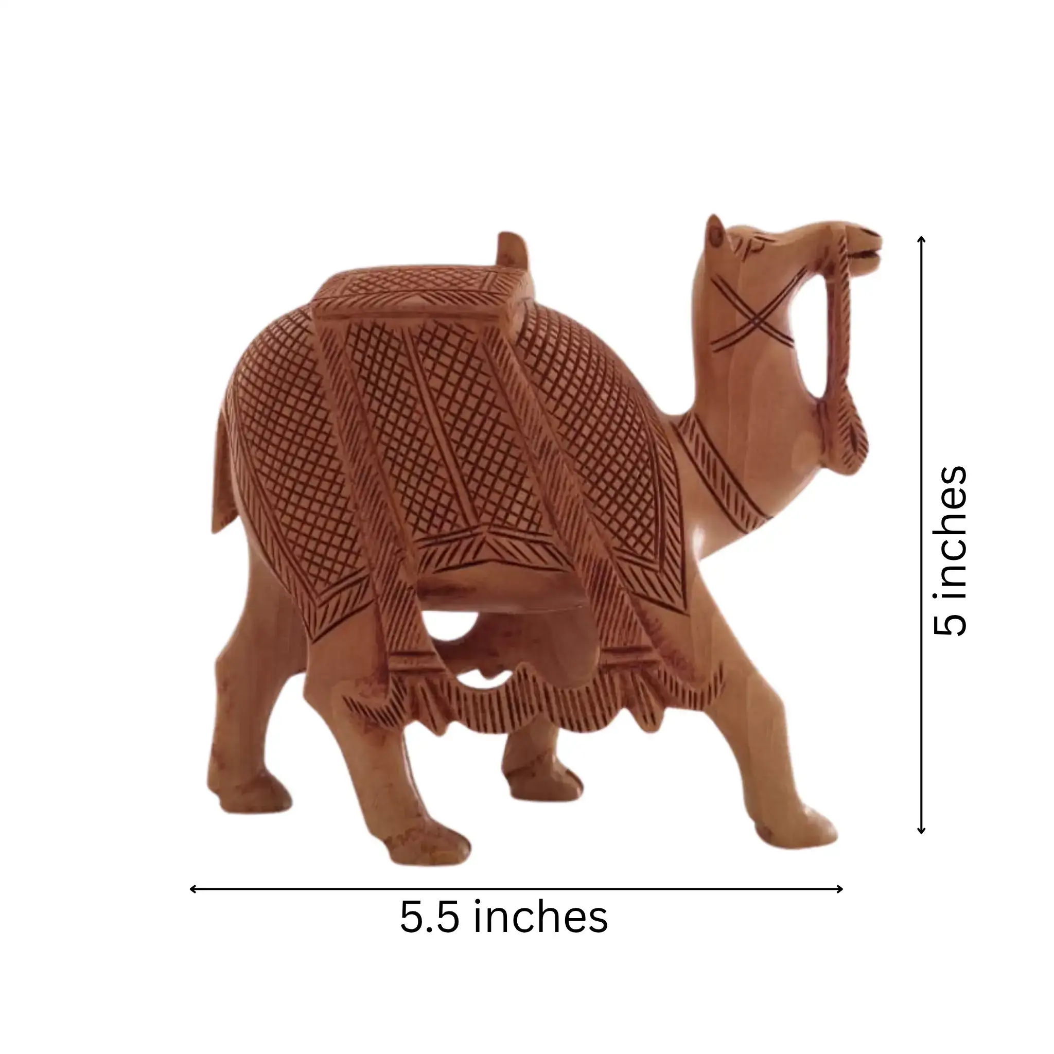 Intricately Hand-Carved Wooden Camel | Rustic Home Decor Piece - Image 16