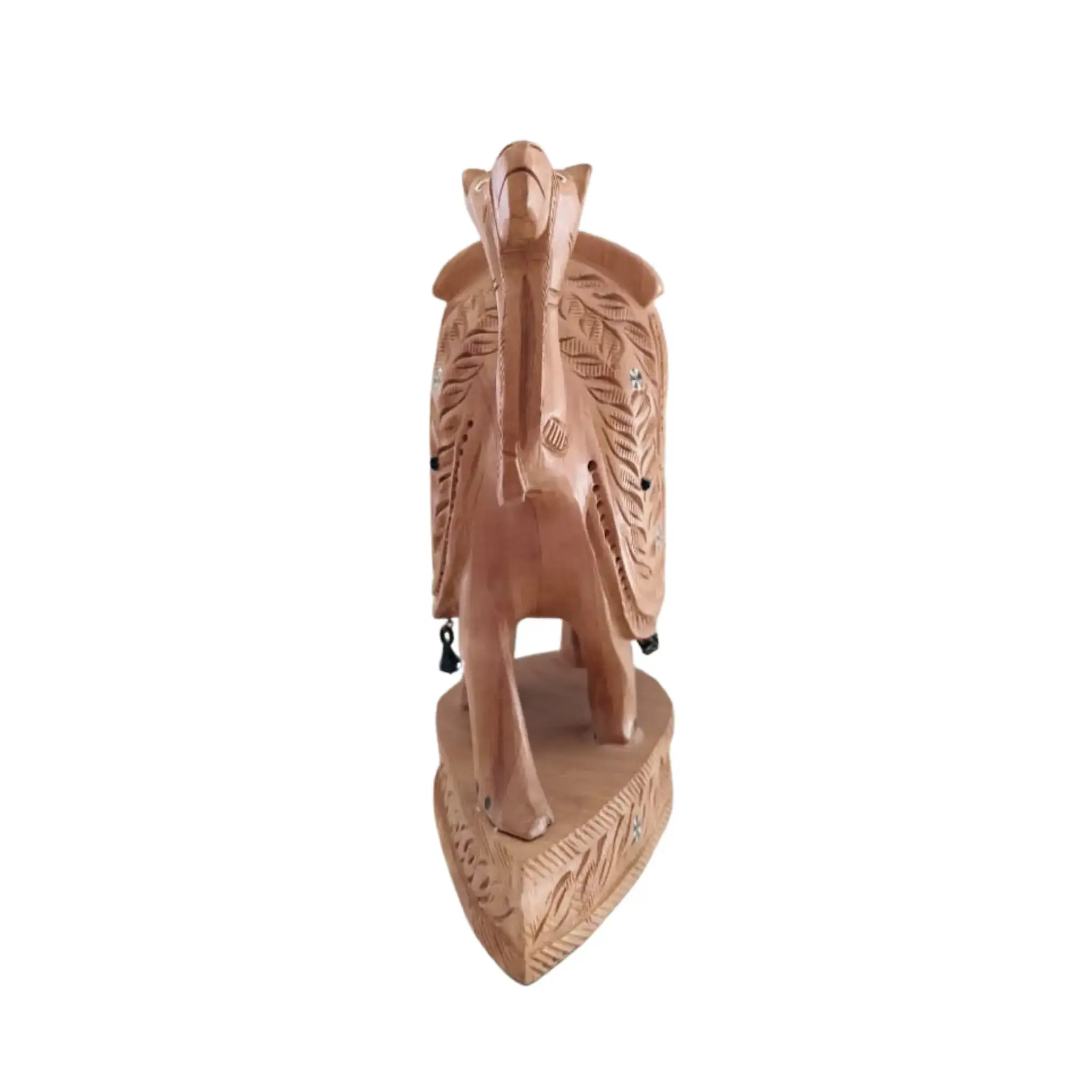 Intricately Hand-Carved Wooden Camel | Rustic Home Decor Piece - Image 6