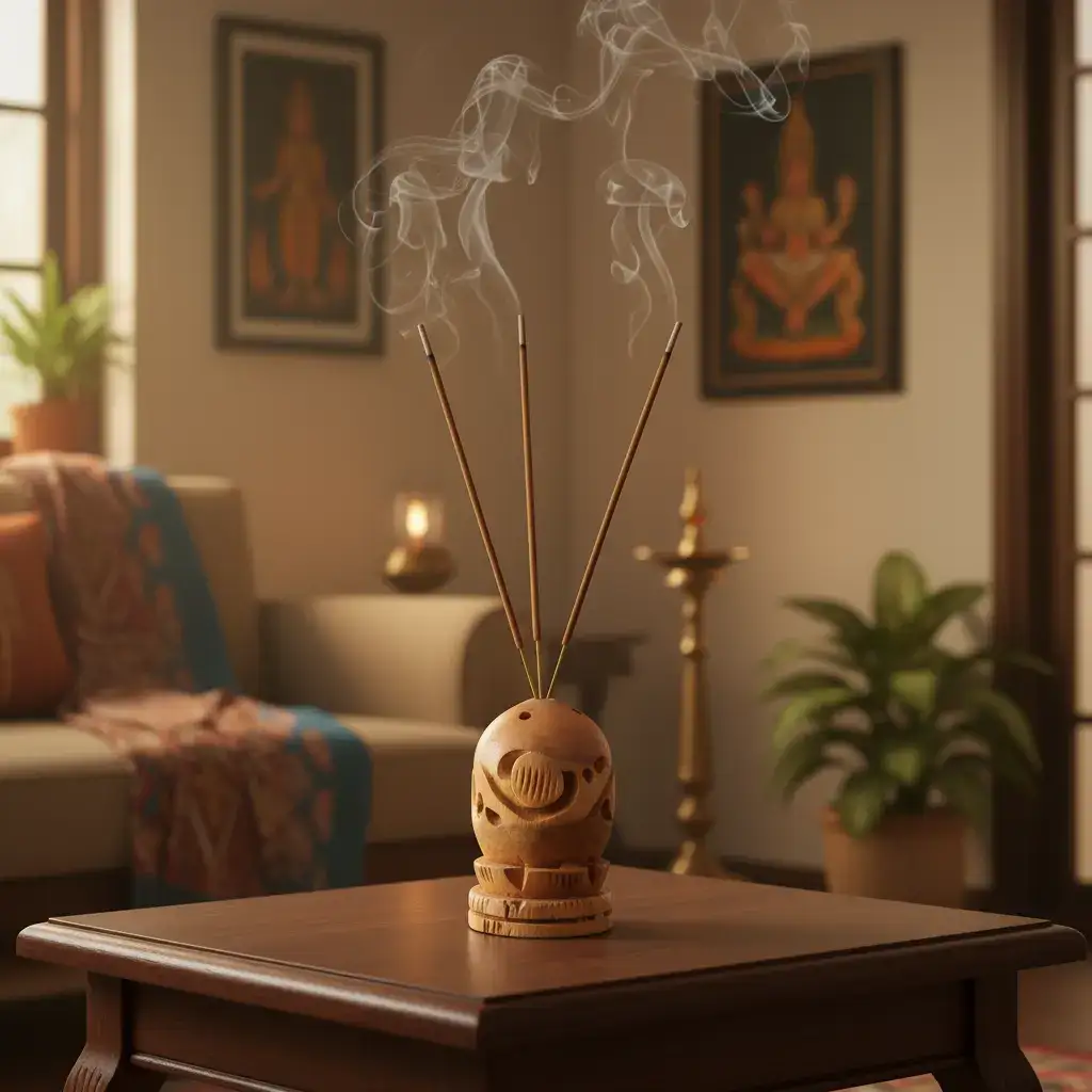 Wooden Chess Design Agarbatti Stand – Handcrafted Incense Holder - Image 5
