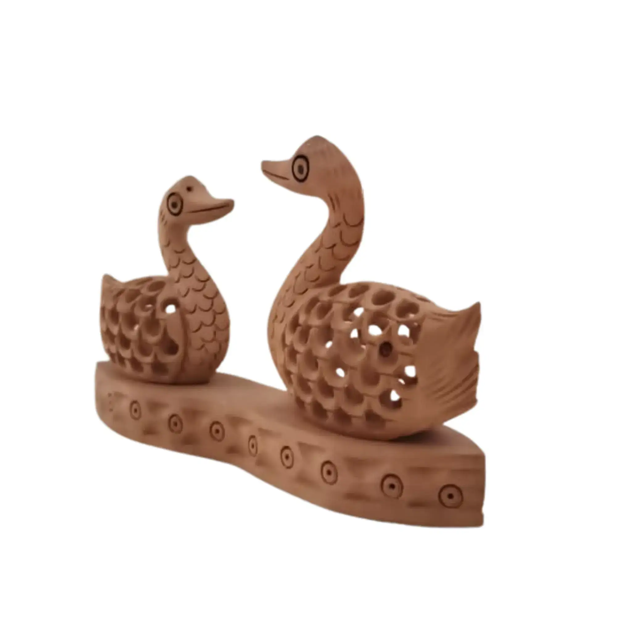 Wooden Carved Ducks Couple | Ideal Gift & Decorative Sculpture - Image 5