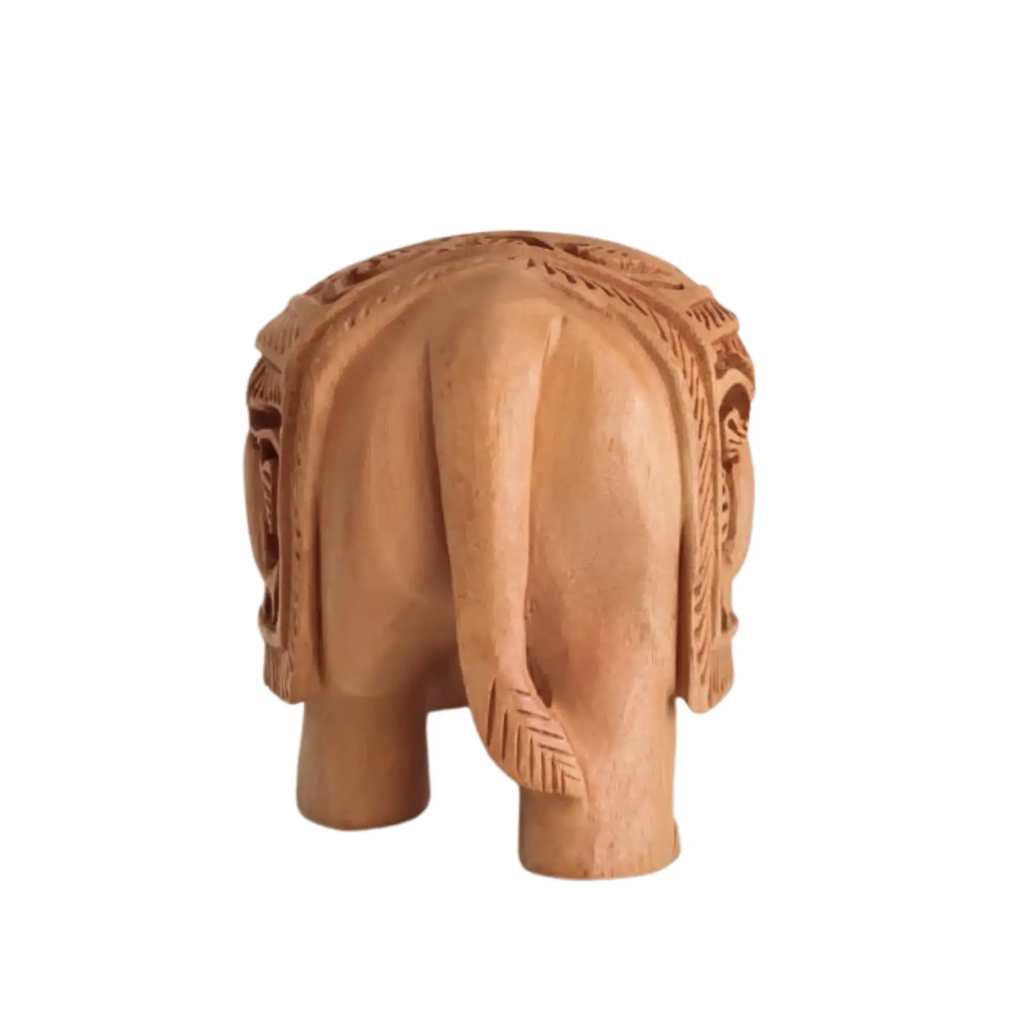 Hand-Carved Wooden Elephants – Artisan Decorative Sculptures - Image 38