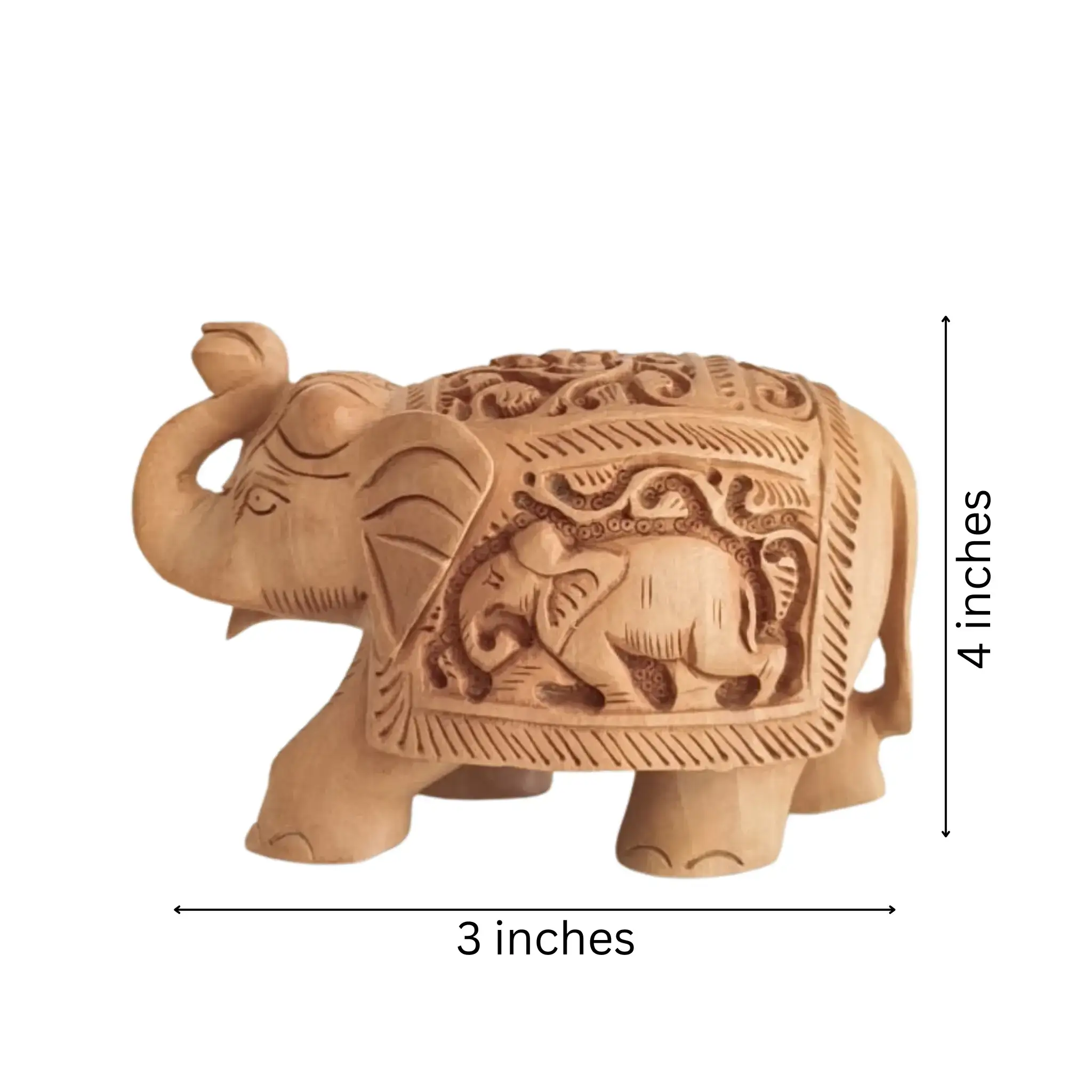 Hand-Carved Wooden Elephants – Artisan Decorative Sculptures - Image 39