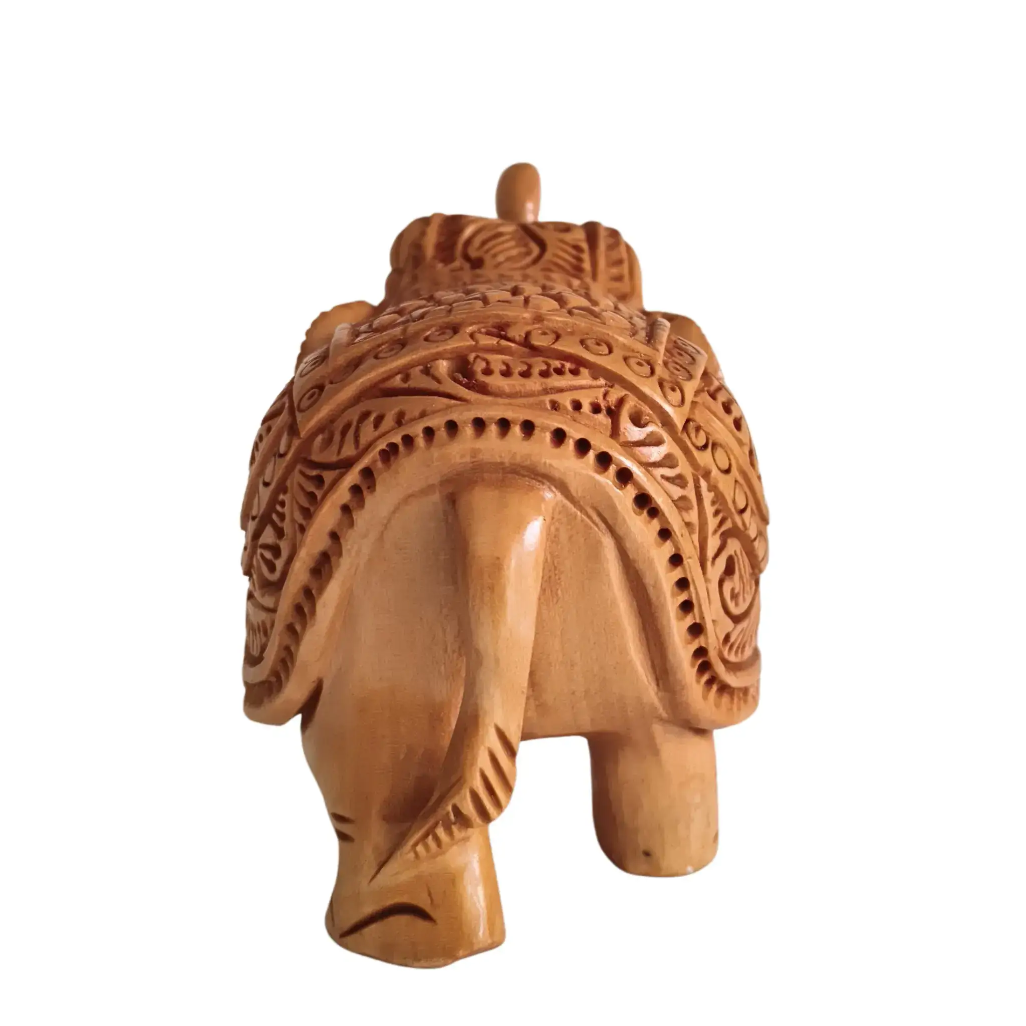 Hand-Carved Wooden Elephants – Artisan Decorative Sculptures - Image 47