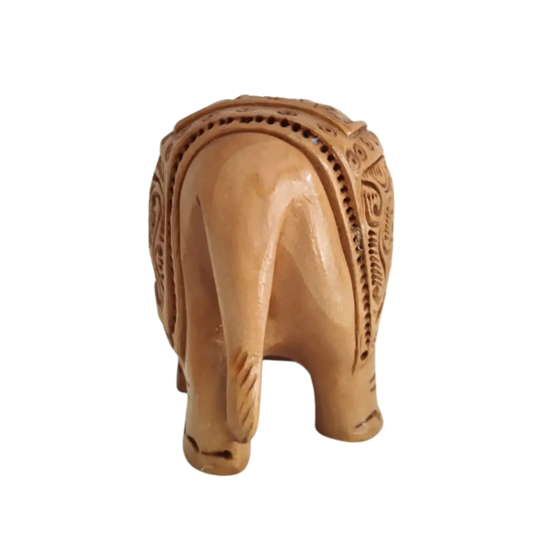 Hand-Carved Wooden Elephants – Artisan Decorative Sculptures - Image 7