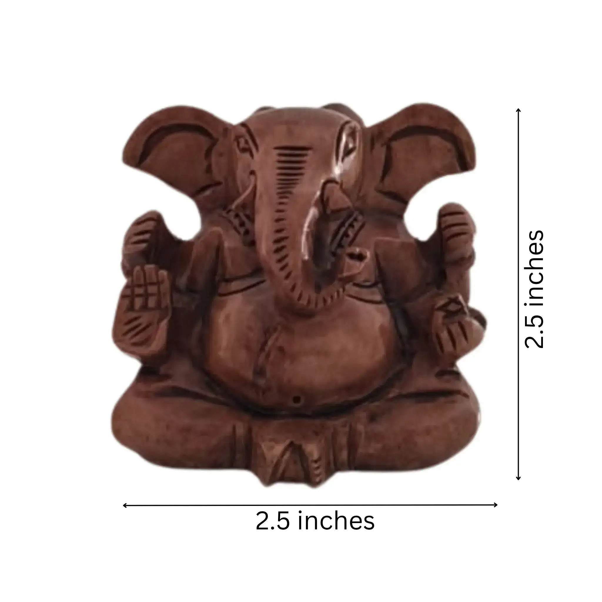 Decorative Wooden Ganesh in Seated Position | Handmade Religious Figurine - Image 24