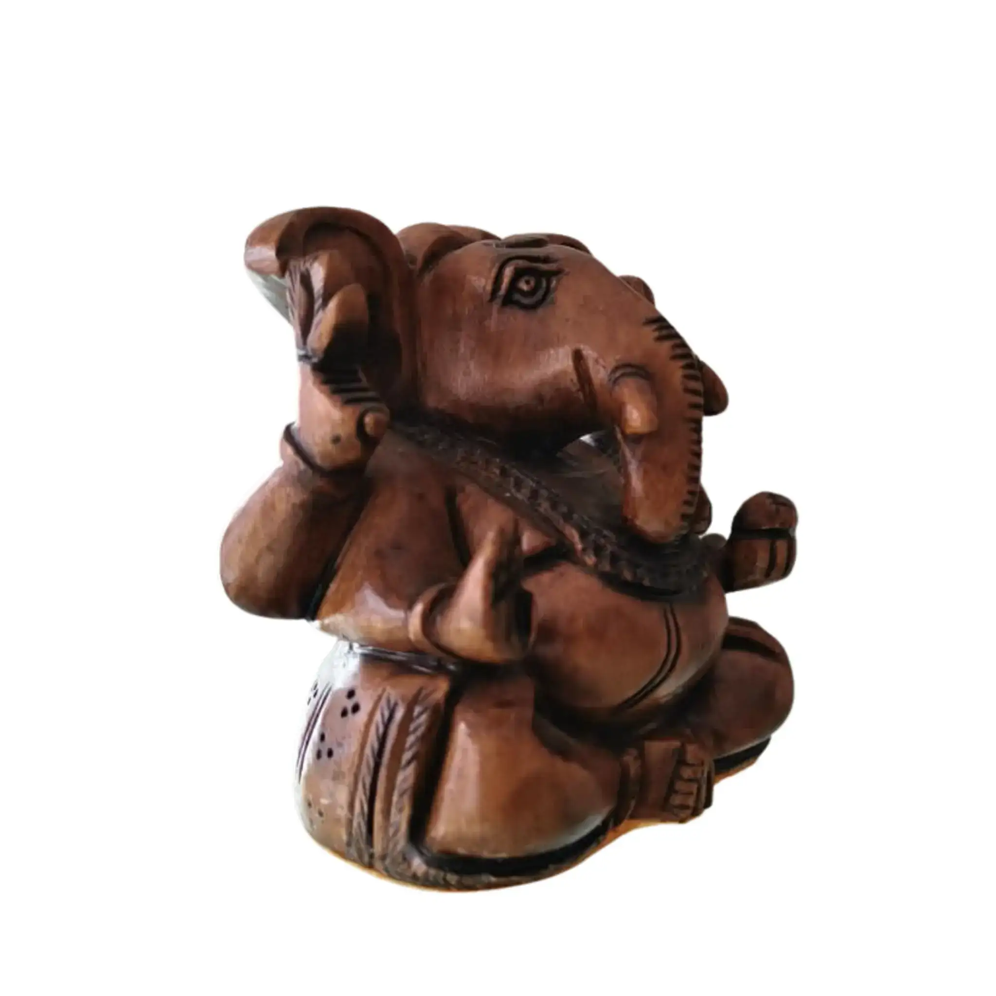 Hand-Carved Wooden Lord Ganesha Idol – Traditional Home Decor - Image 5