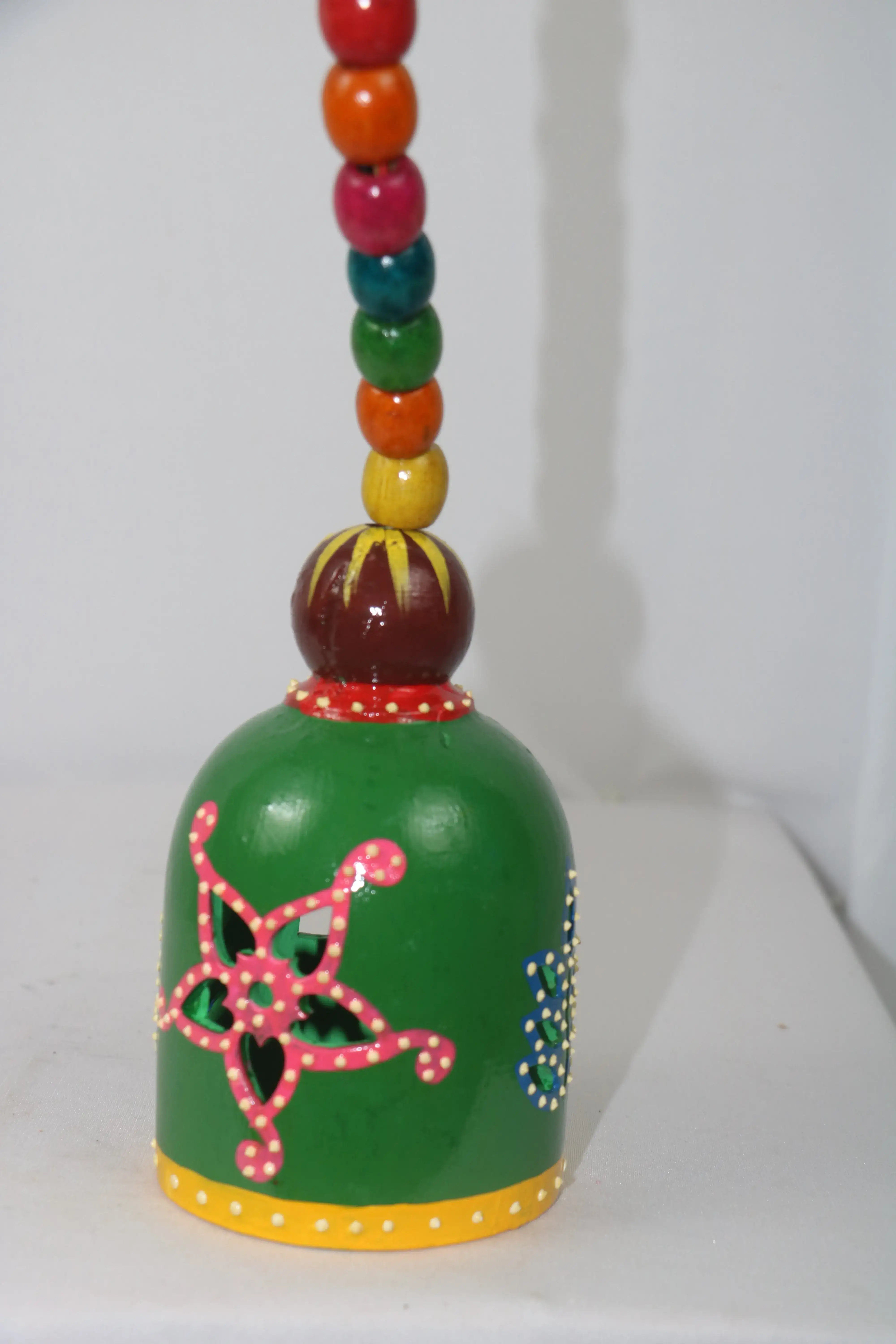 Hand-Painted Wooden Lamp – Unique Home & Office Decor - Image 3
