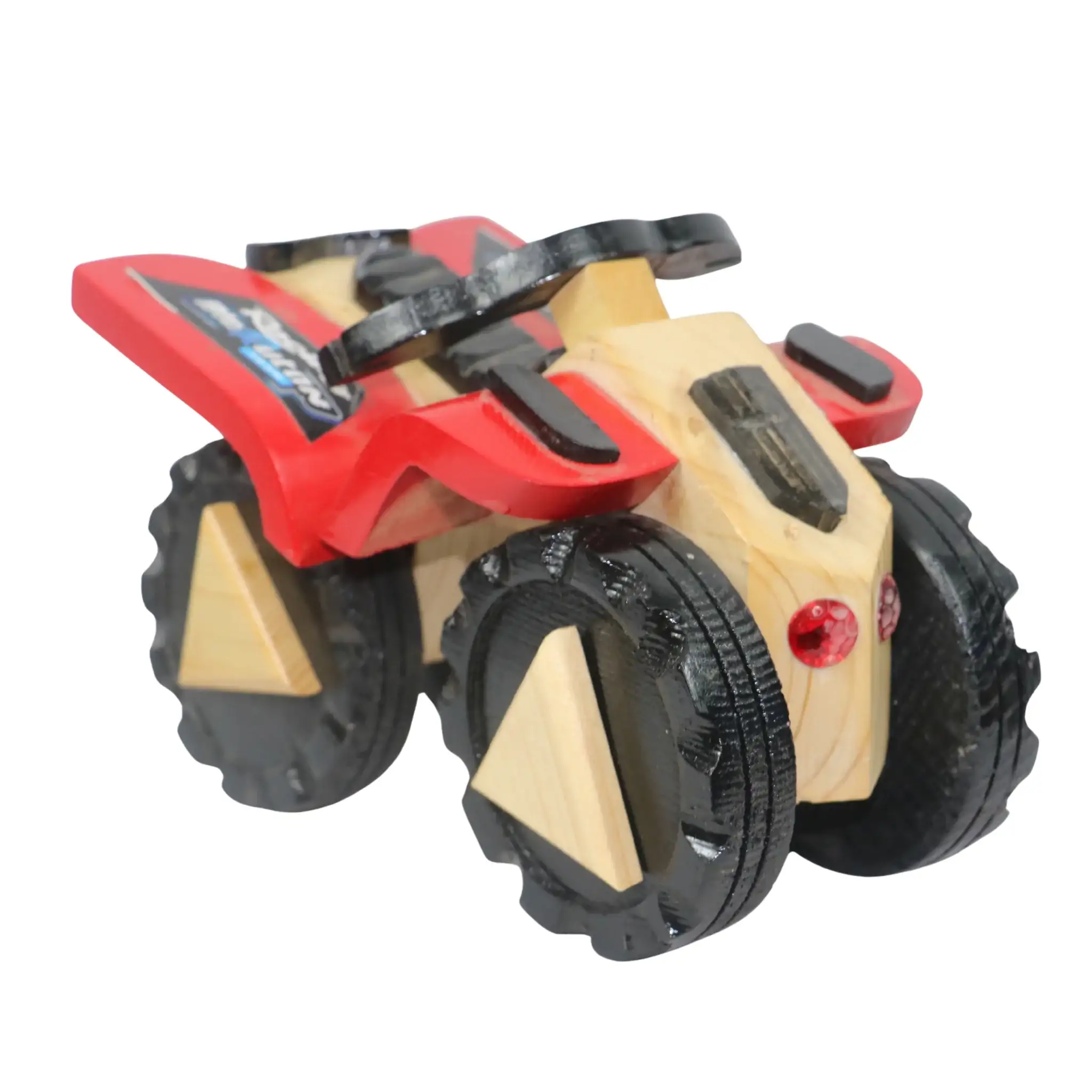 Channapatna Wooden Racing Car – Traditional Mud Racer Toy - Image 3