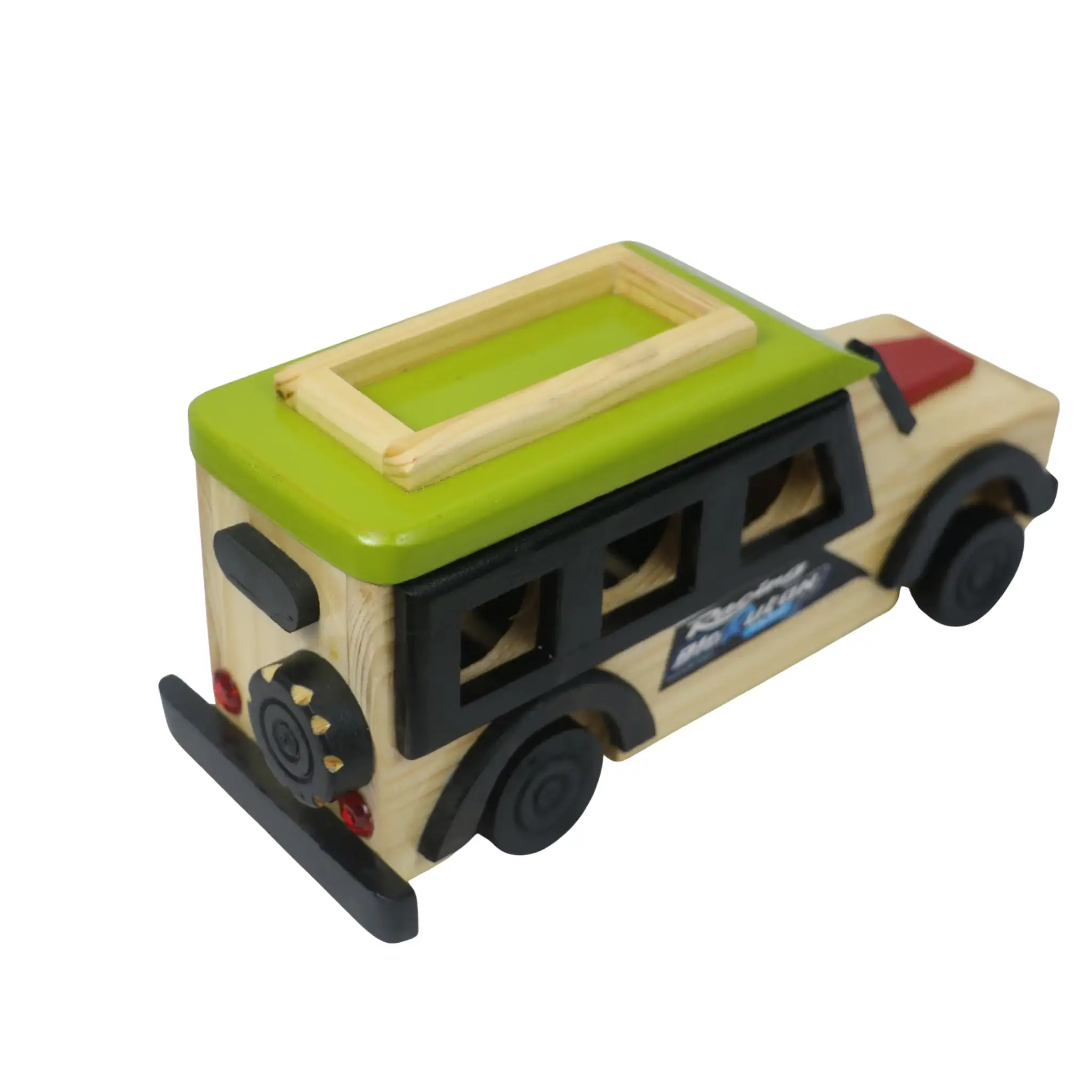 Channapatna Wooden SUV Car – Vibrant Multi-Colour Handmade Toy - Image 7