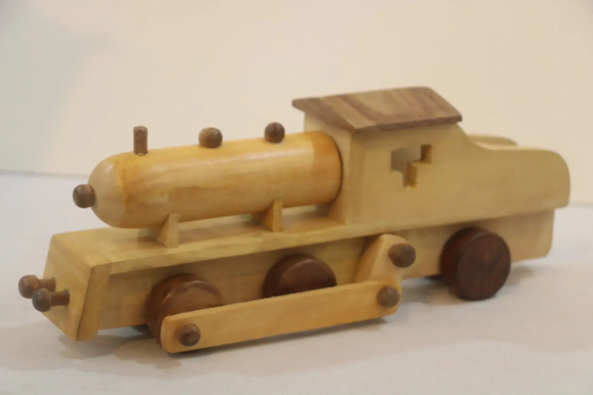 Handcrafted Wooden Train Engine – Eco-Friendly Play Toy - Image 2
